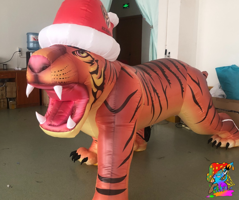 Giant LED Christmas Inspired, Inflatable Tiger Party Prop – Trippy ...