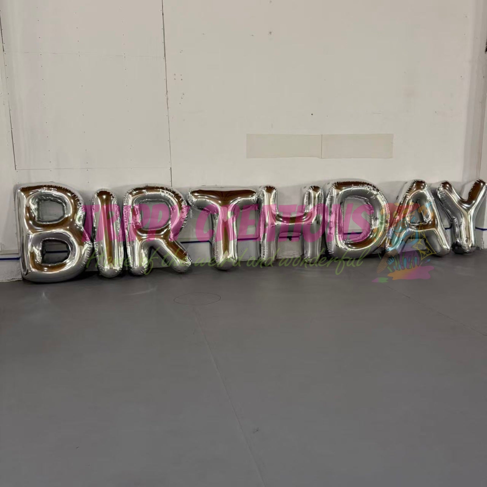 2m giant inflatable letters with glossy PVC finish for festival and carnival signage