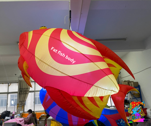 colourful inflatable fish decorations for under the sea parties