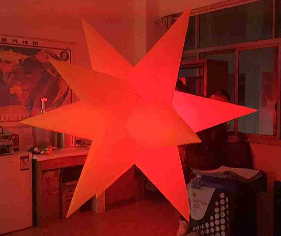 Giant LED Hanging Inflatable Star Shape