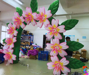 Inflatable Daisy Archway For Weddings, Festivals And More. Botanical Party Props