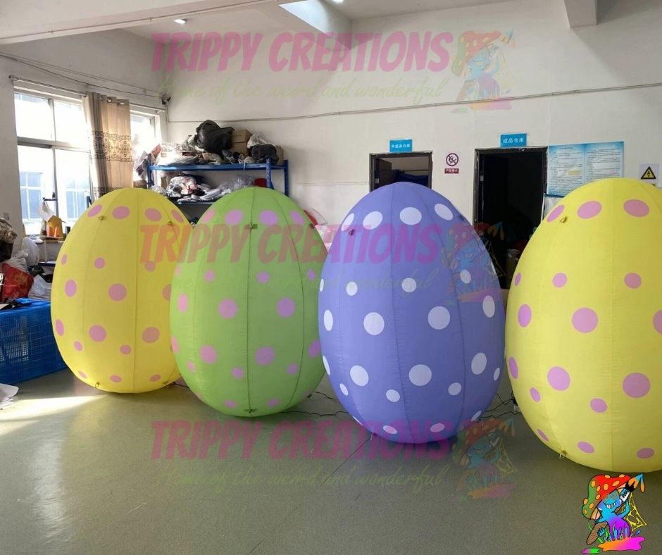 Glowing LED Easter Egg Decoration for Indoor Easter Displays and Venues