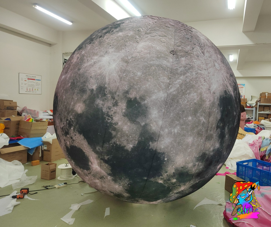 Giant LED Inflatable Moon Decoration