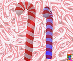 3.5m Size Red And White Swirly Candy-Cane Inflatable Event Decorations | Festive Props