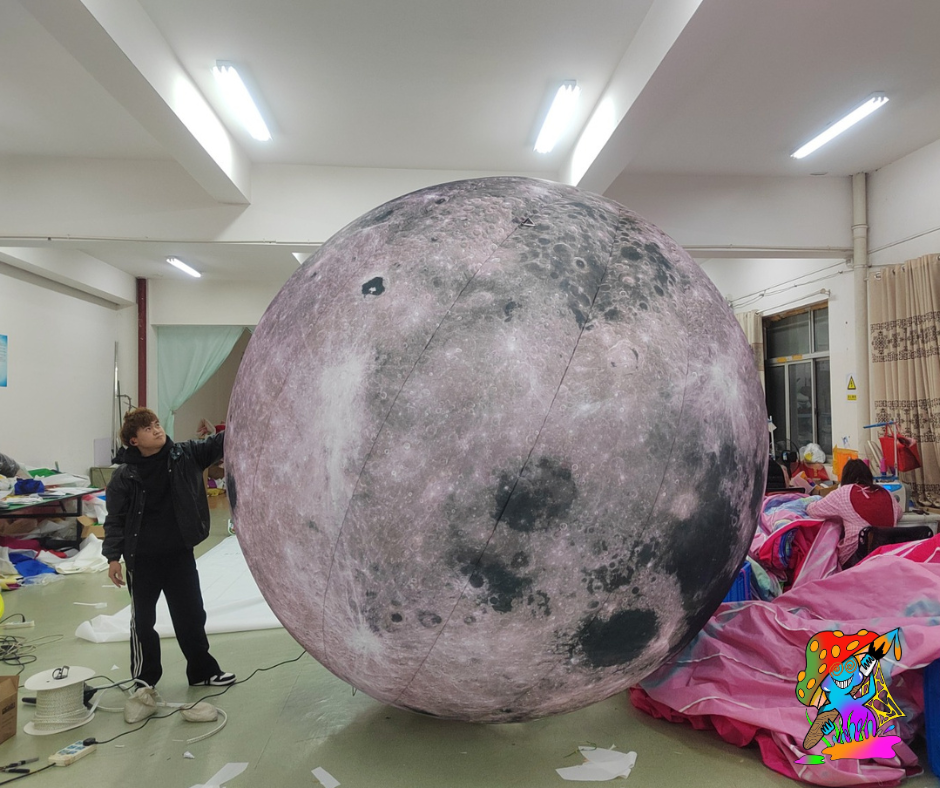 Giant LED Inflatable Moon Decoration