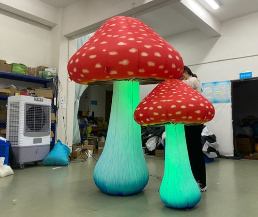 LED Giant Inflatable Mushroom Decorations