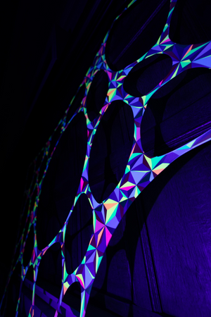 UV Reactive Geometric Style Event Decoration