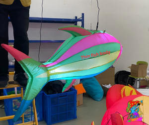 colourful inflatable fish decorations for under the sea parties