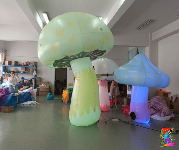 Whimsical LED Inflatable Mushrooms | Multi Choice Styles