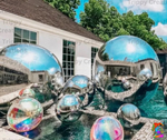 inflatable silver pool balls for decorations
