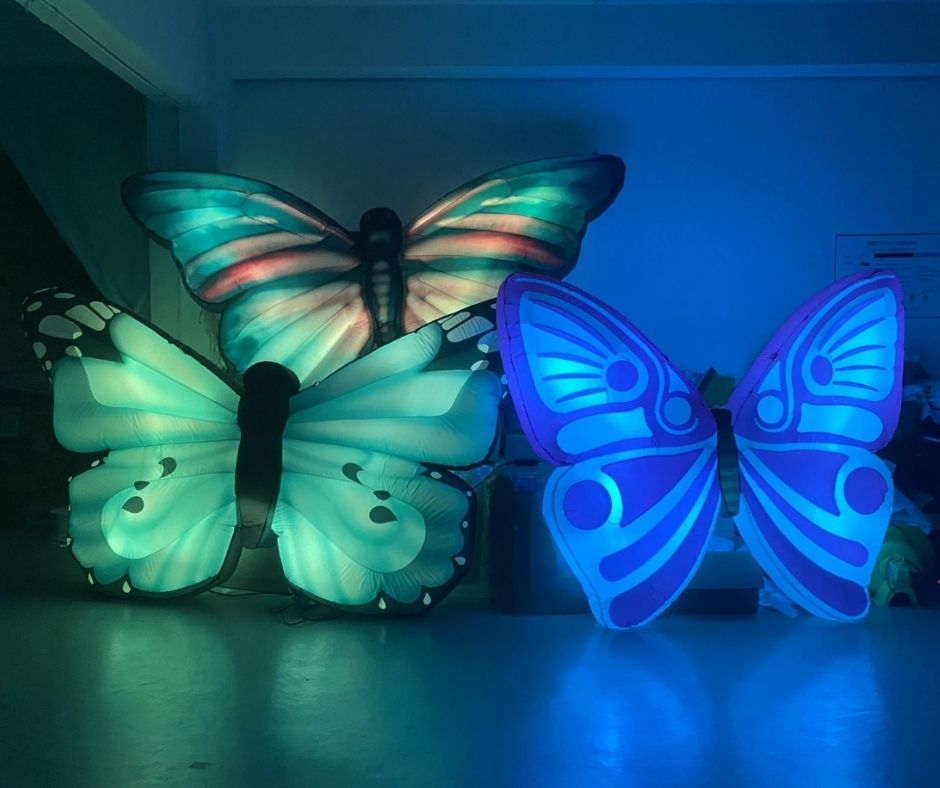 Giant LED Inflatable Butterfly Decorations For – Trippy Creations