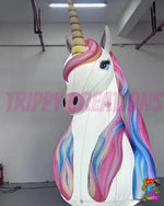 Additional view of Giant Unicorn Inflatable Party Prop – 3m, 4m & 6m Sizes for Magical Girls’ Birthday Parties