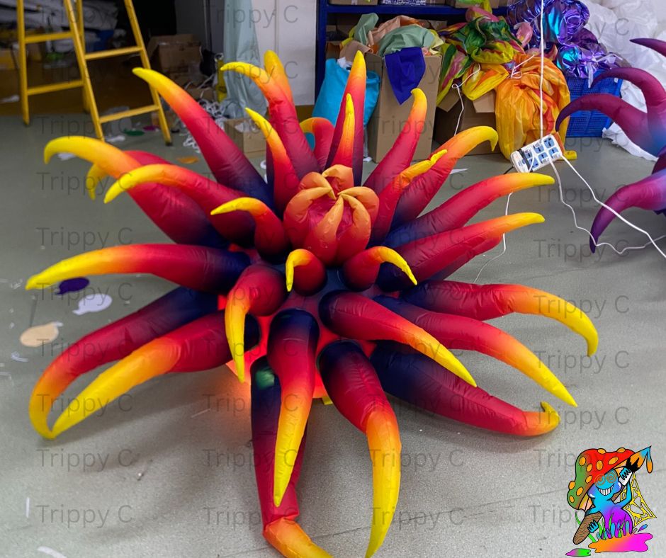 Vibrant Inflatable Coral Reef Decoration For Ocean Or Fairytale Parties