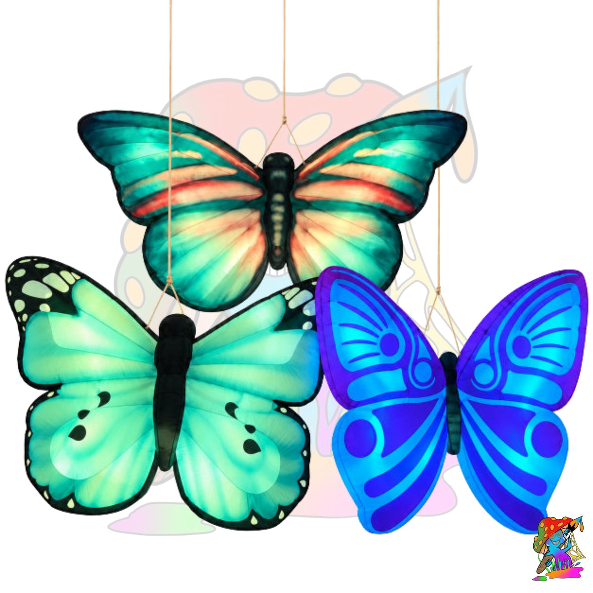 inflatable large hanging butterrfly props for ceiling use