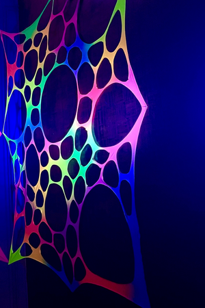 Pack of 2, 2m Size UV Rainbow Decorations