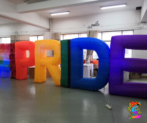 Inflatable Rainbow 'PRIDE' Decorative Word For Pride Month Events