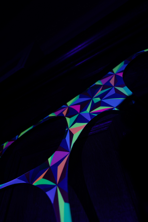 UV Reactive Geometric Style Event Decoration