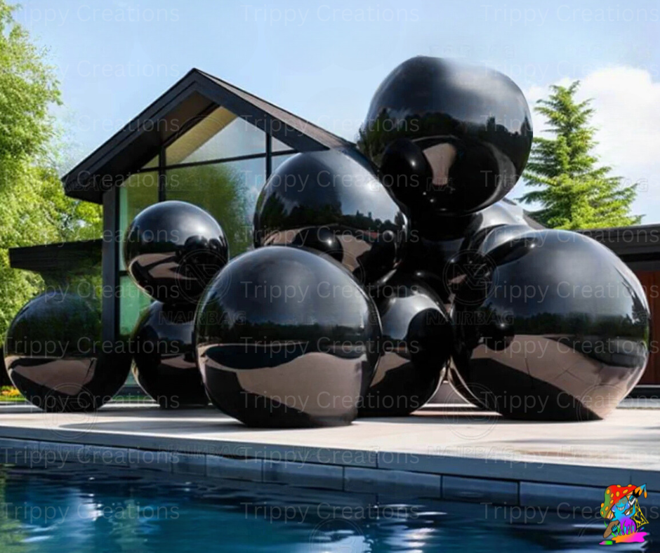 Pack Of 5 Giant Inflatable Outdoor & Indoor Ball Decorations