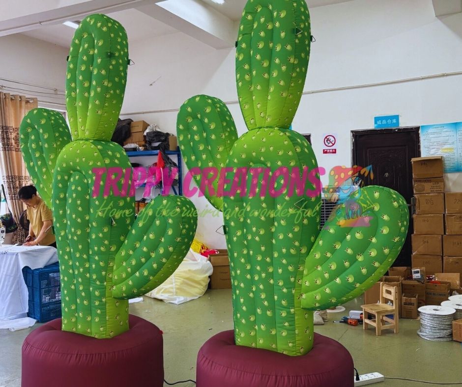 Outdoor and indoor 3m cactus prop for immersive party decorations