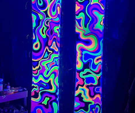 psychedelic blacklight painting