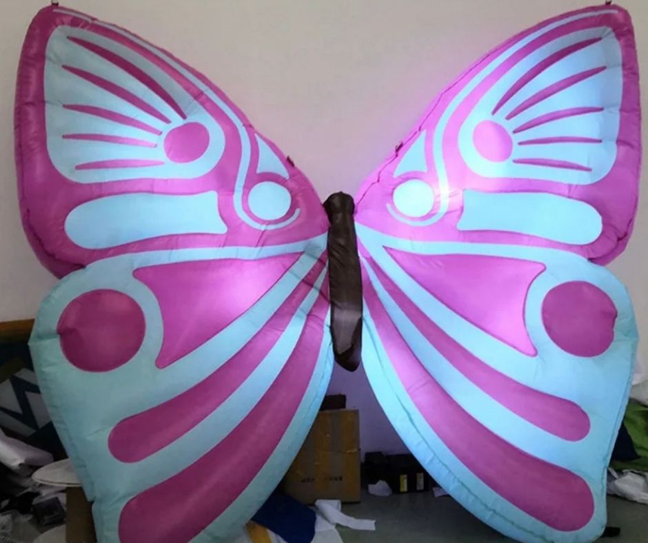 Giant 4 Meter Sized Inflatable Butterfly Backdrop