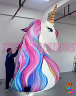 Giant Unicorn Inflatable Party Prop – 3m, 4m & 6m Sizes for Magical Girls’ Birthday Parties