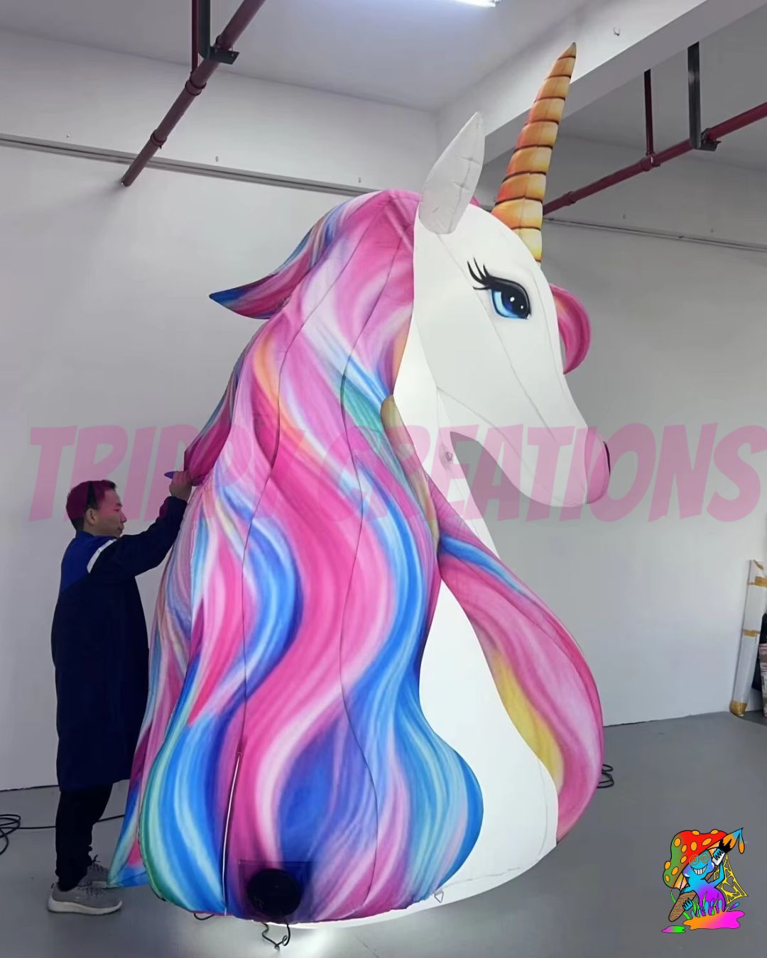 Giant Unicorn Inflatable Party Prop – 3m, 4m & 6m Sizes for Magical Girls’ Birthday Parties