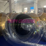 Waterproof inflatable party letters installed as photo backdrop for celebration events