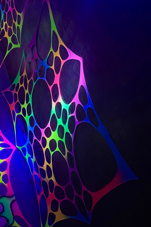 Pack of 2, 2m Size UV Rainbow Decorations