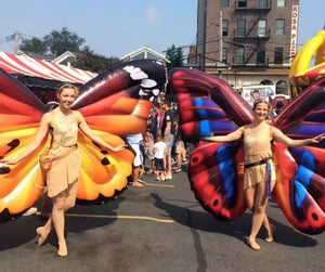 Giant 2m Size Inflatable Butterfly Costume for Festival Performers and Events