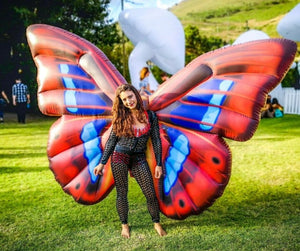 Giant 2m Size Inflatable Butterfly Costume for Festival Performers and Events