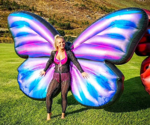 Giant 2m Size Inflatable Butterfly Costume for Festival Performers and Events
