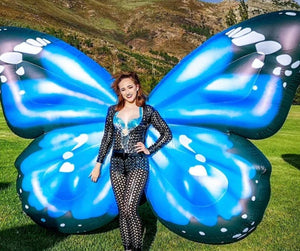 Giant 2m Size Inflatable Butterfly Costume for Festival Performers and Events