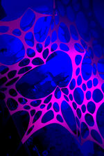 Glow-in-the-dark UV pink party props for festivals and raves