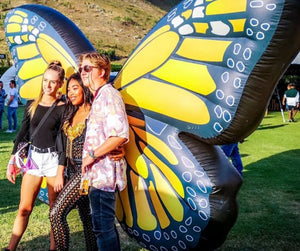 Giant 2m Size Inflatable Butterfly Costume for Festival Performers and Events