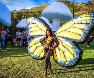 Giant 2m Size Inflatable Butterfly Costume for Festival Performers and Events