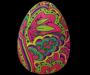 whimsical inflatable egg decoration for creative events

