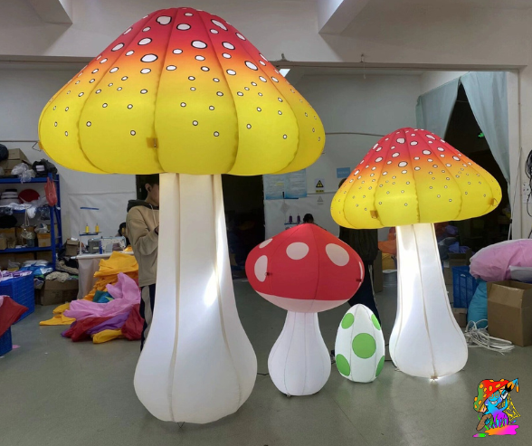 Whimsical LED Inflatable Mushrooms | Multi Choice Styles