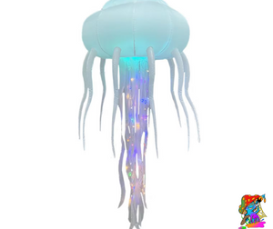 Pack Of 5 2m Size LED Jelly Fish Inflatable Event Decorations