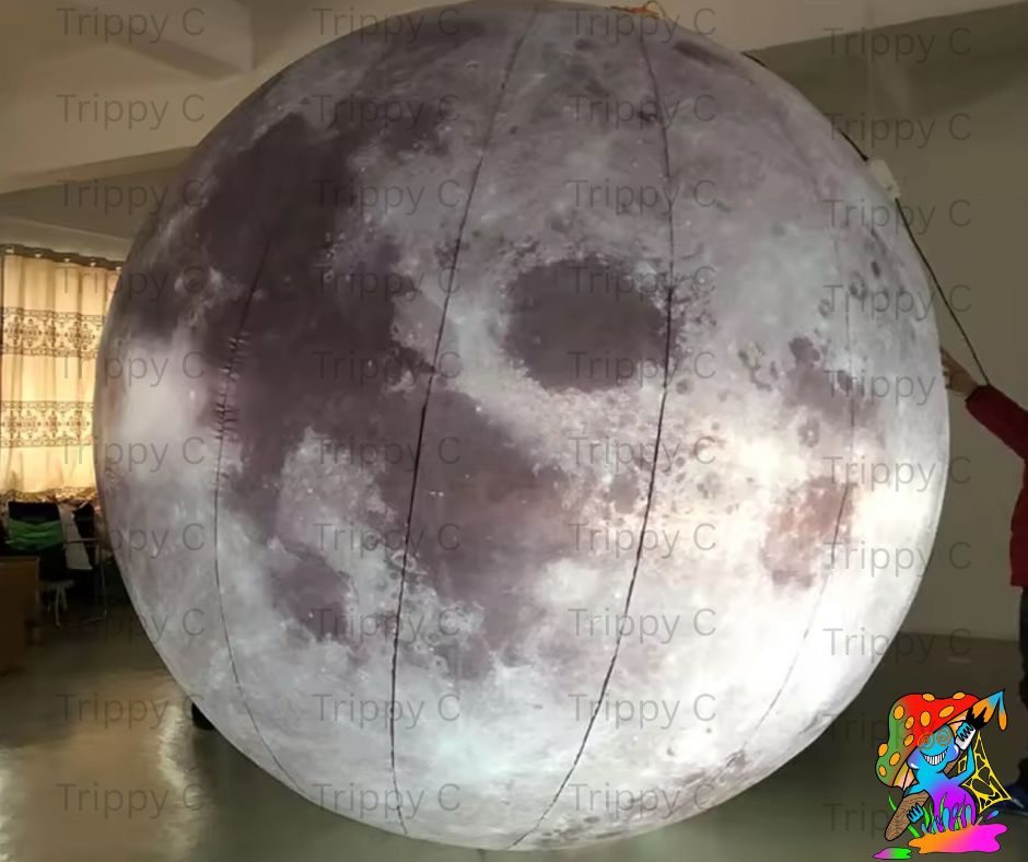 Giant LED Inflatable Moon Decoration