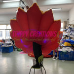 2.5m inflatable flower dress LED costume battery powered for outdoor carnival events