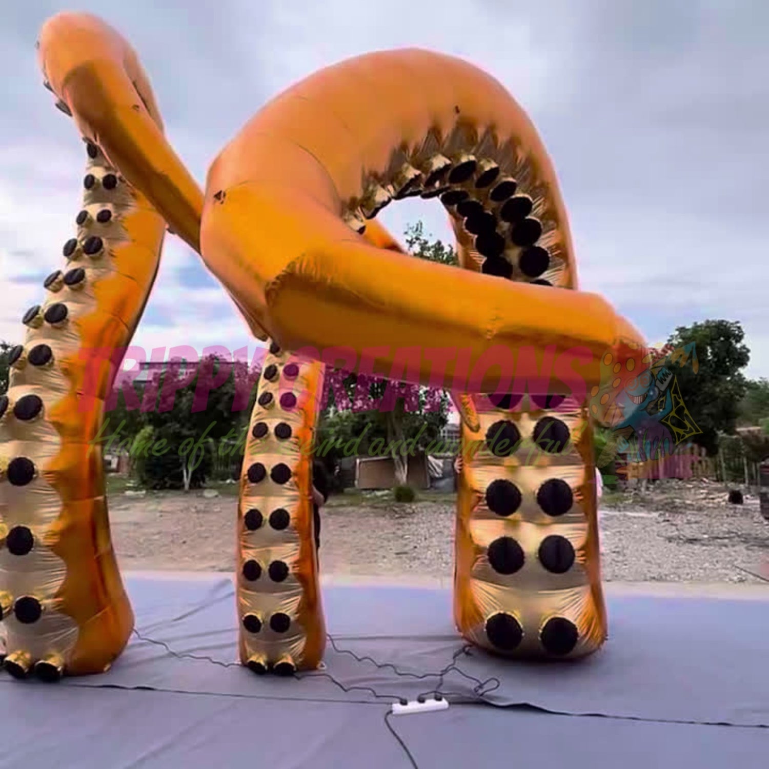 bespoke inflatable tentacle decorations for themed parties