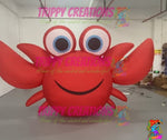 bright inflatable crab decoration adding playful energy to event space