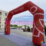 Branded inflatable arch for corporate events and product launches