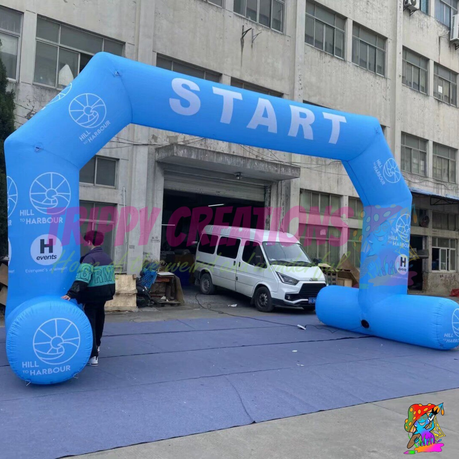 Custom branded inflatable event arch for indoor and outdoor events