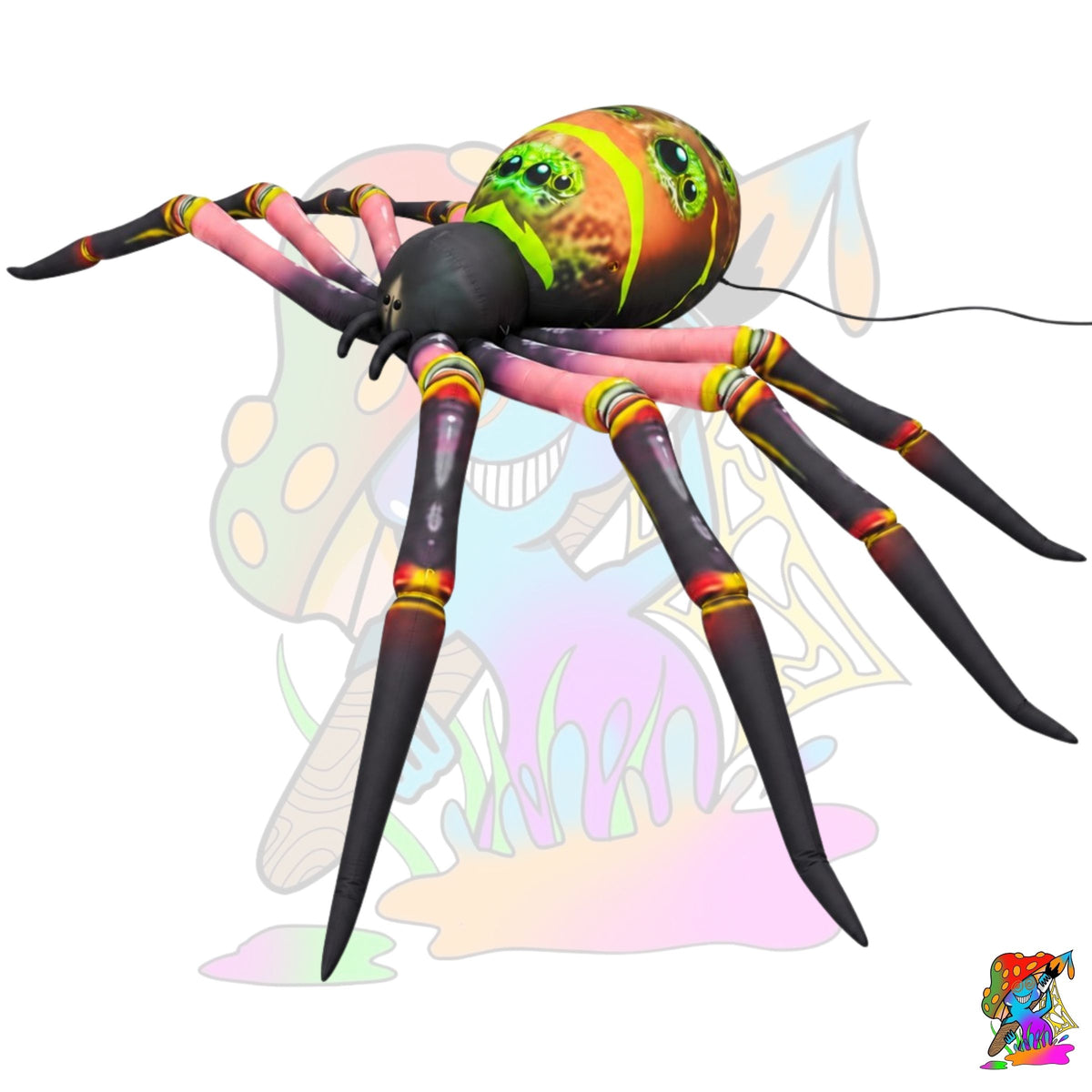 inflatable hanging creepy long legged spider decoration prop for halloween