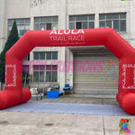 Large inflatable entrance arch creating a professional event welcome
