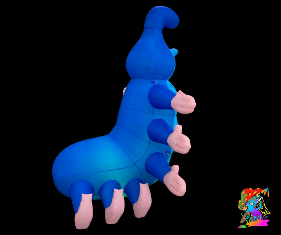 Giant inflatable Alice in Wonderland caterpillar for themed events
