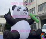 giant inflatable panda 5m LED zoo themed event decor