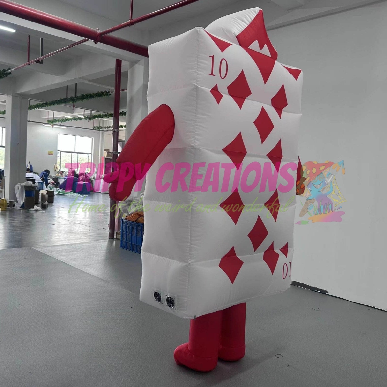 Oversized inflatable playing cards costume for carnival parades, community events, street entertainment and festivals